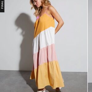 Vici Patricia color block sundress. NWT